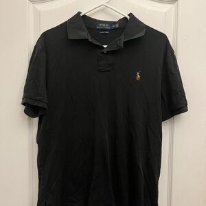 Ralph Lauren Black Polo Shirt for Men